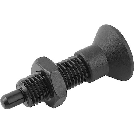 Kipp Indexing Plungers without collar with ext. locking pin, Style H, inch K0633.22004AK